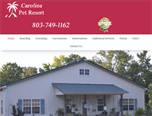 Tablet Screenshot of carolinapetresort.com